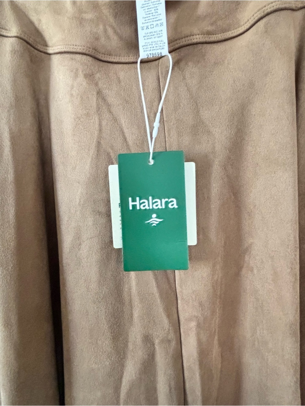 HALARA NWT High Waisted Suede Midi Casual Flare Skirt with Pockets - Picture 7 of 10